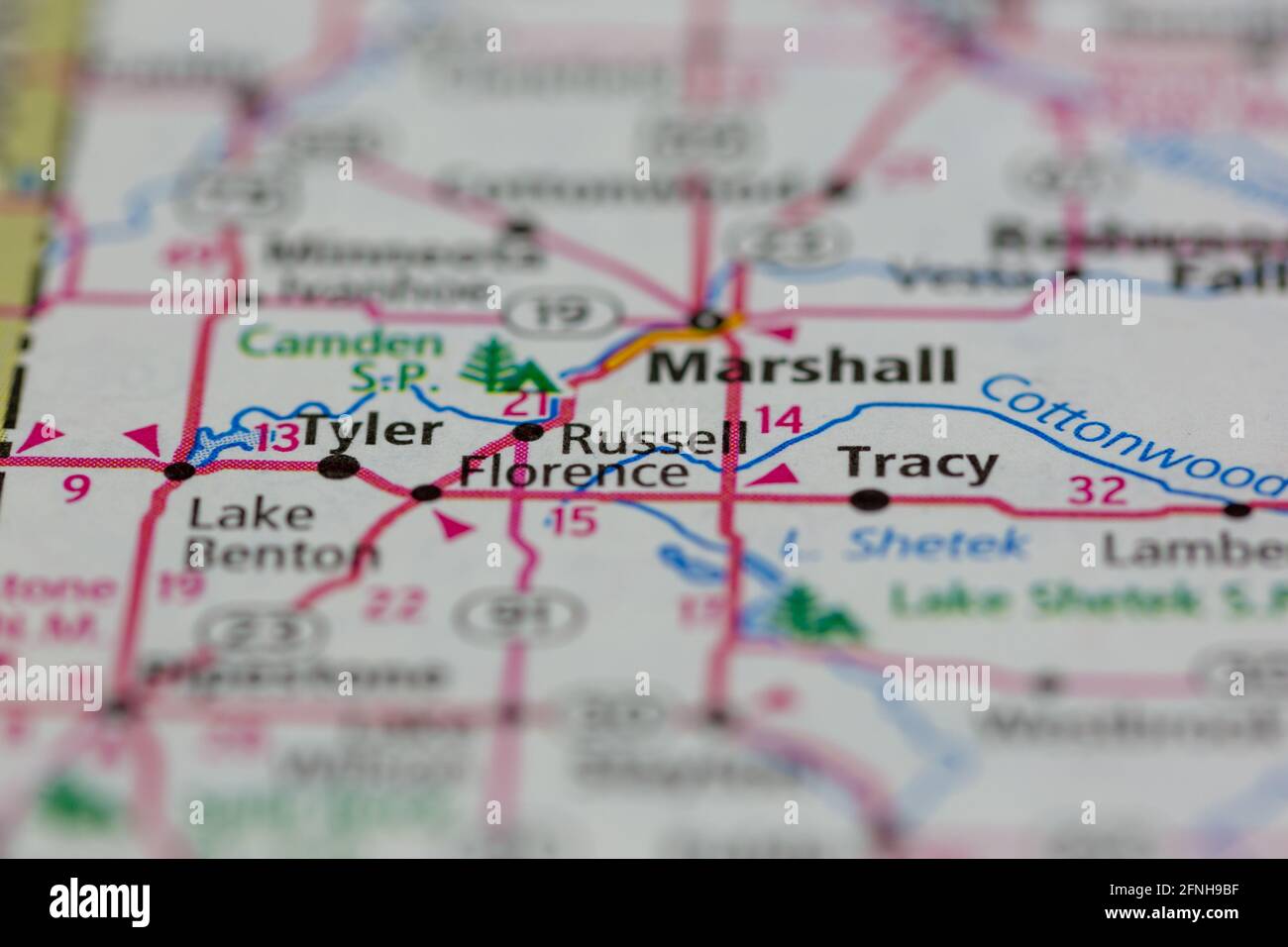 Russell minnesota map hires stock photography and images Alamy