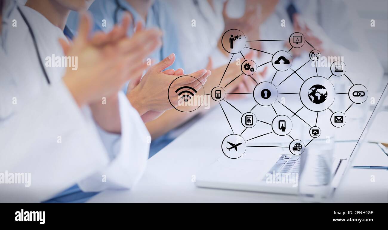 Image network over midsection hi-res stock photography and images - Alamy