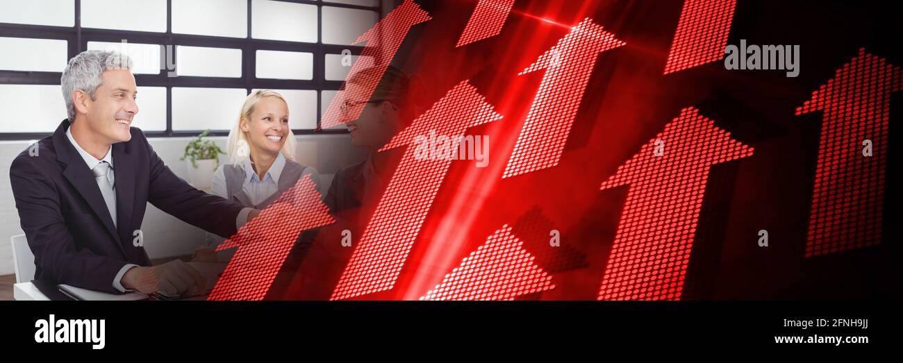 Animation red arrow pointing up hi-res stock photography and images - Alamy