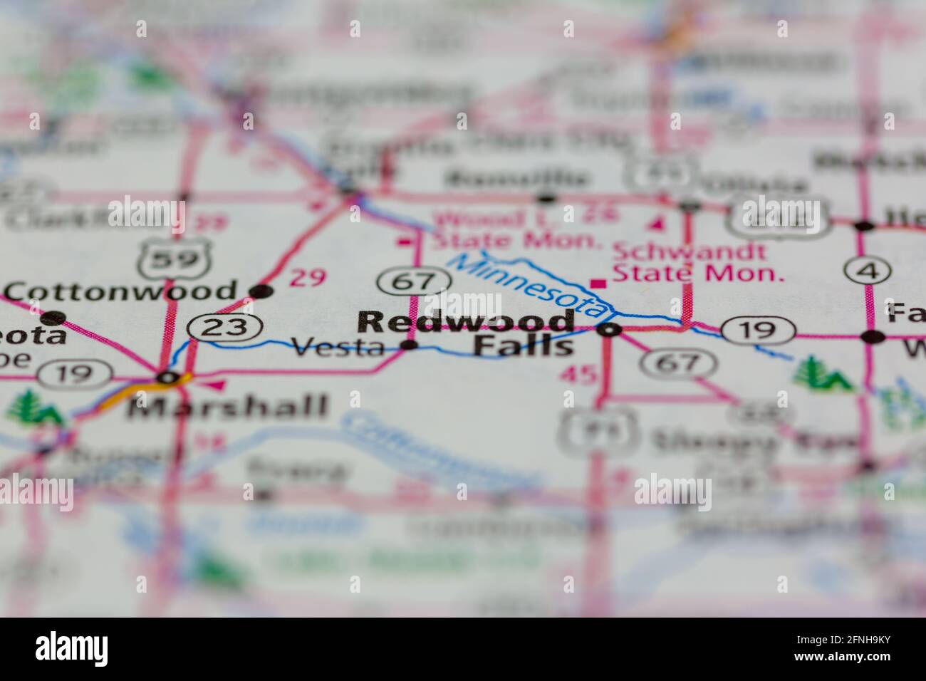 Map of redwood falls hires stock photography and images Alamy
