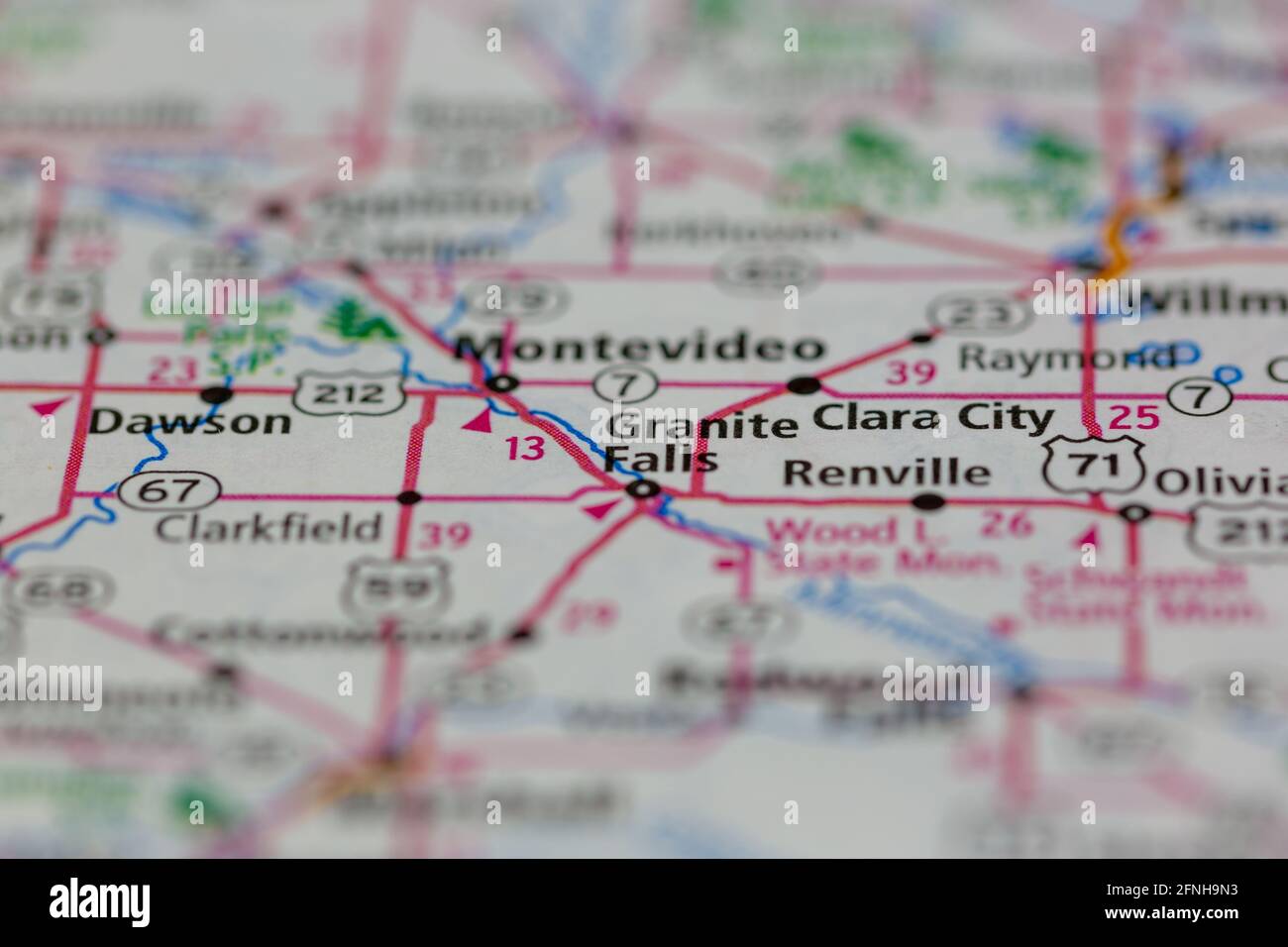05172021 Portsmouth, Hampshire, UK, Granite Falls Minnesota USA shown