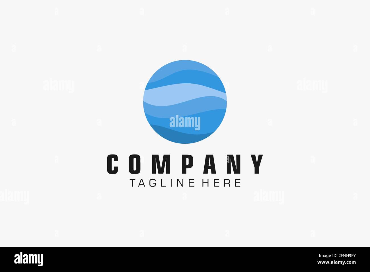 Abstract logo. Minimalistic logo design. Creative logo. Beautiful and simple. Stock Vector