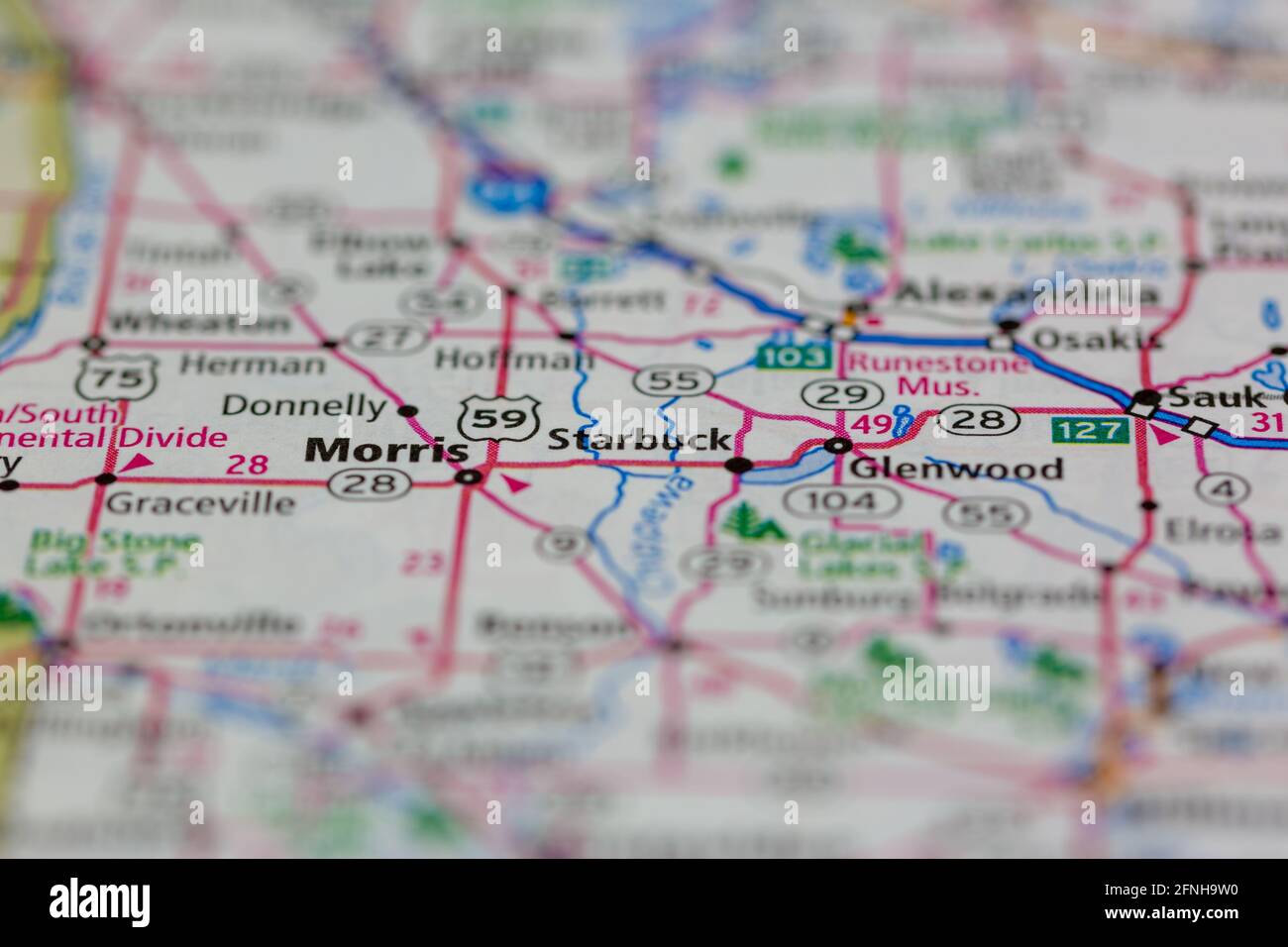 Starbuck minnesota map hires stock photography and images Alamy