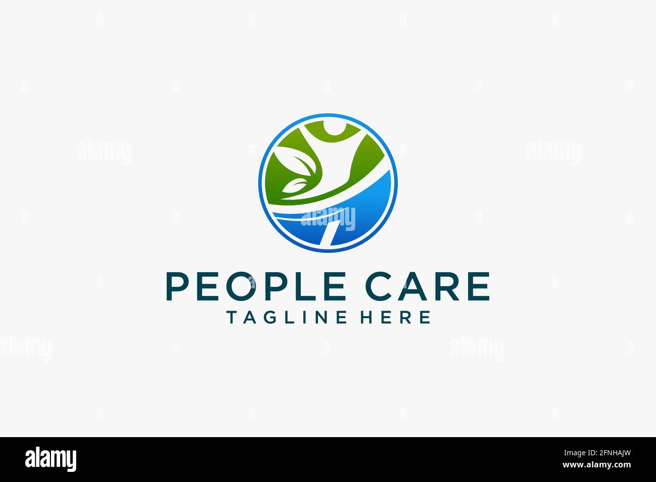 Social Humanity People Logo. Flat Vector Logo Design Template. Stock Vector
