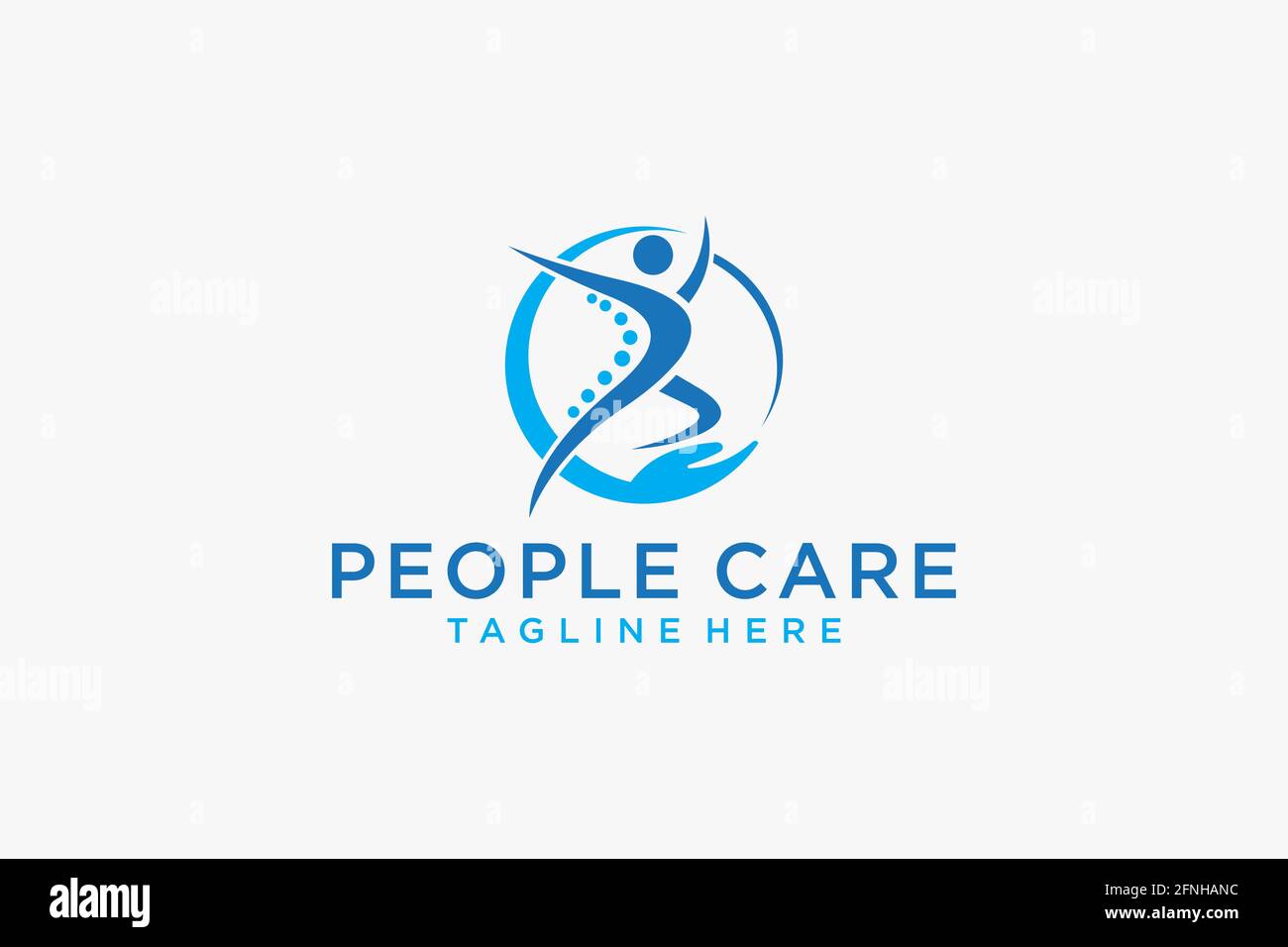 Social Humanity People Logo. Flat Vector Logo Design Template. Stock Vector