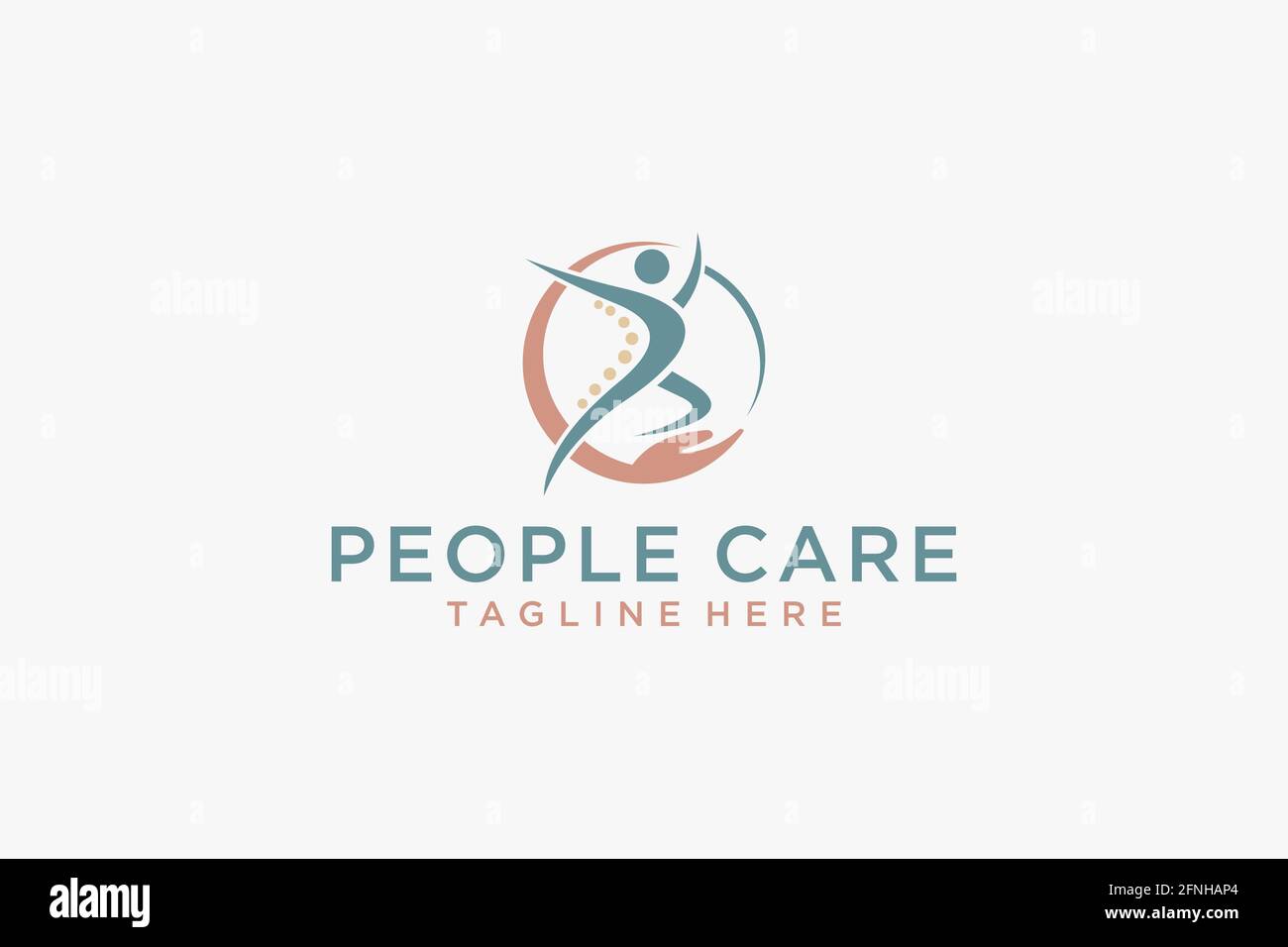 Social Humanity People Logo. Flat Vector Logo Design Template. Stock Vector