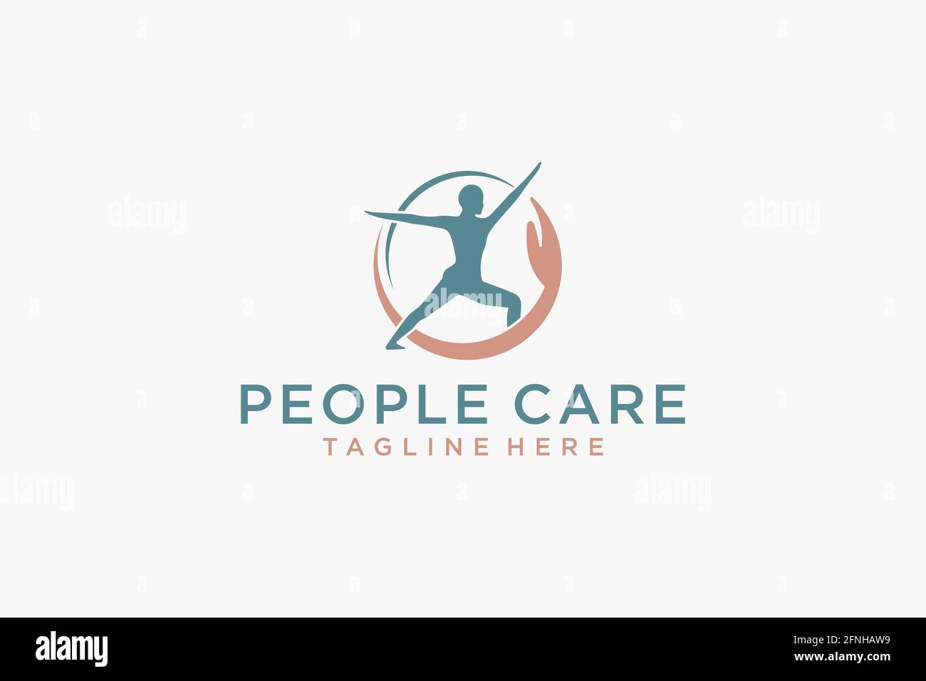 Social Humanity People Logo. Flat Vector Logo Design Template. Stock Vector