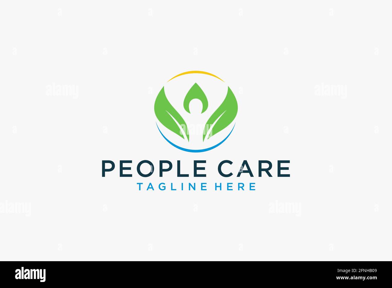 Social Humanity People Logo. Flat Vector Logo Design Template. Stock Vector