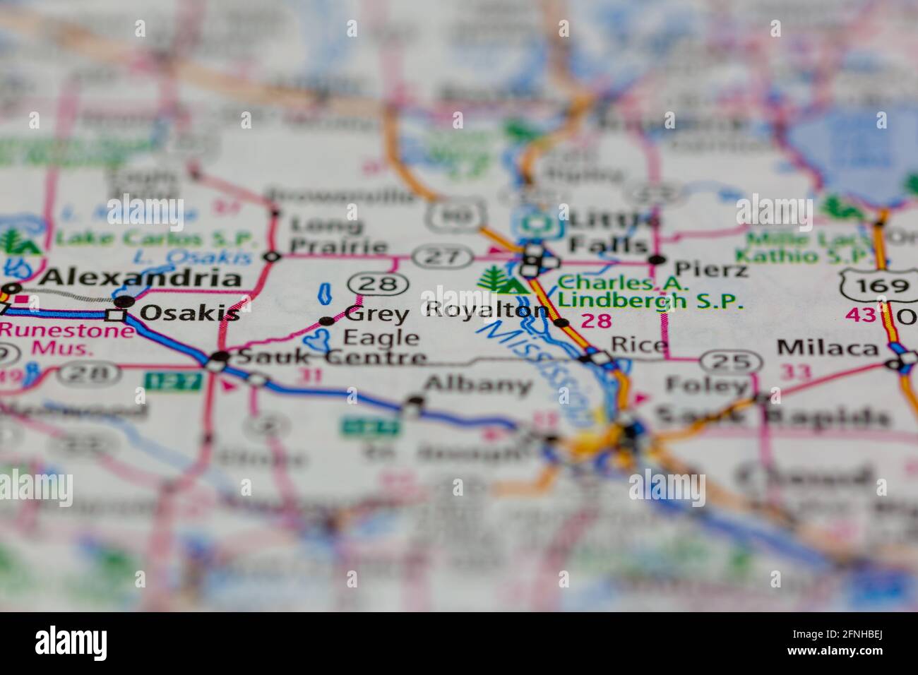 Map of royalton minnesota hires stock photography and images Alamy