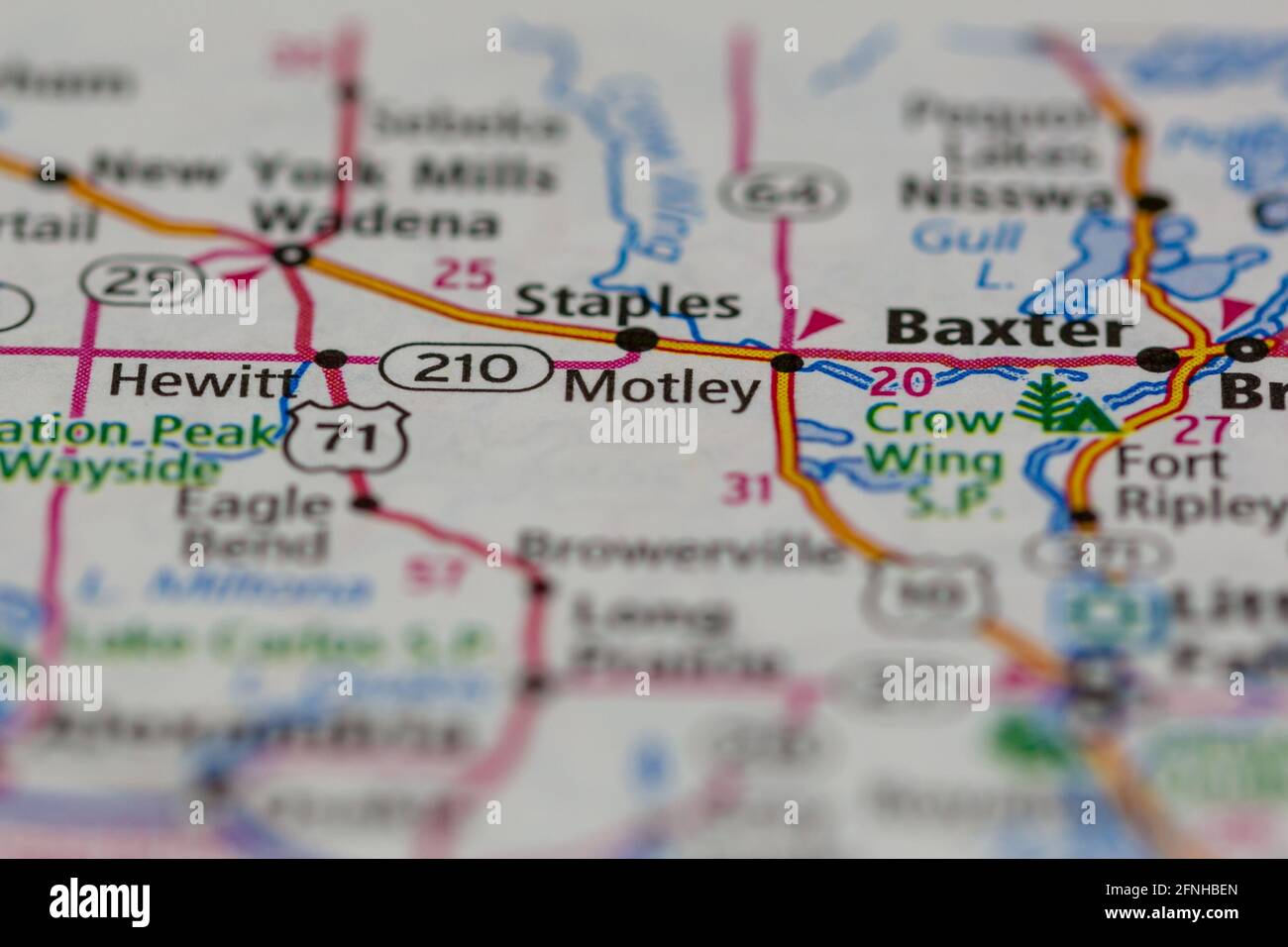 Motley minnesota map hires stock photography and images Alamy