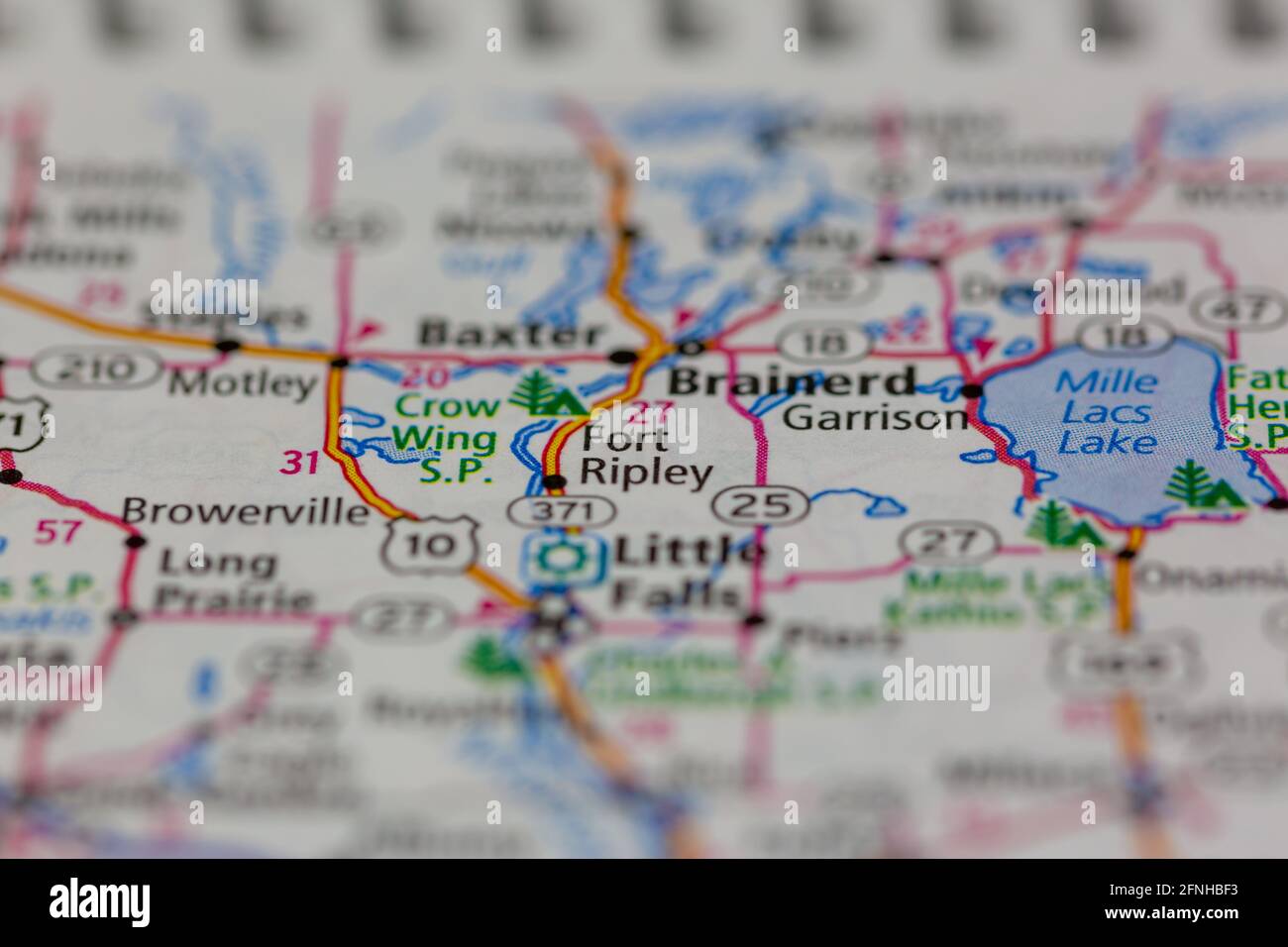 Map of fort ripley hi-res stock photography and images - Alamy