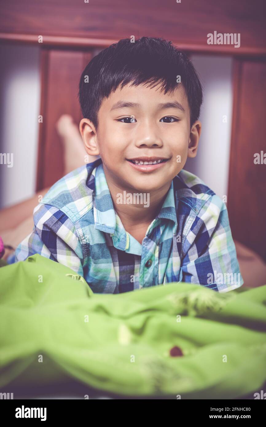 Handsome Young Boy Lying Down. Stock Image - Image of handsome, braces:  32488019