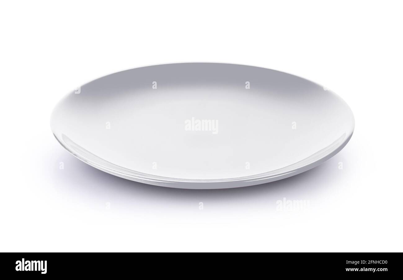 plate isolated on white background Stock Photo - Alamy