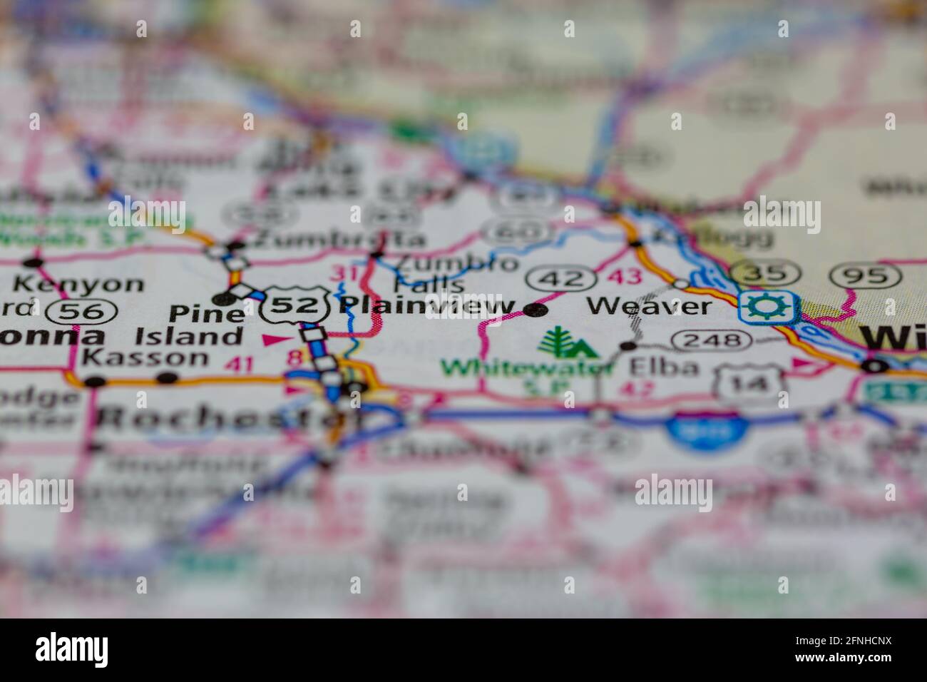 Map of plainview minnesota hires stock photography and images Alamy