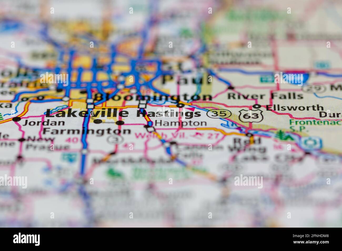 Hastings minnesota map hires stock photography and images Alamy