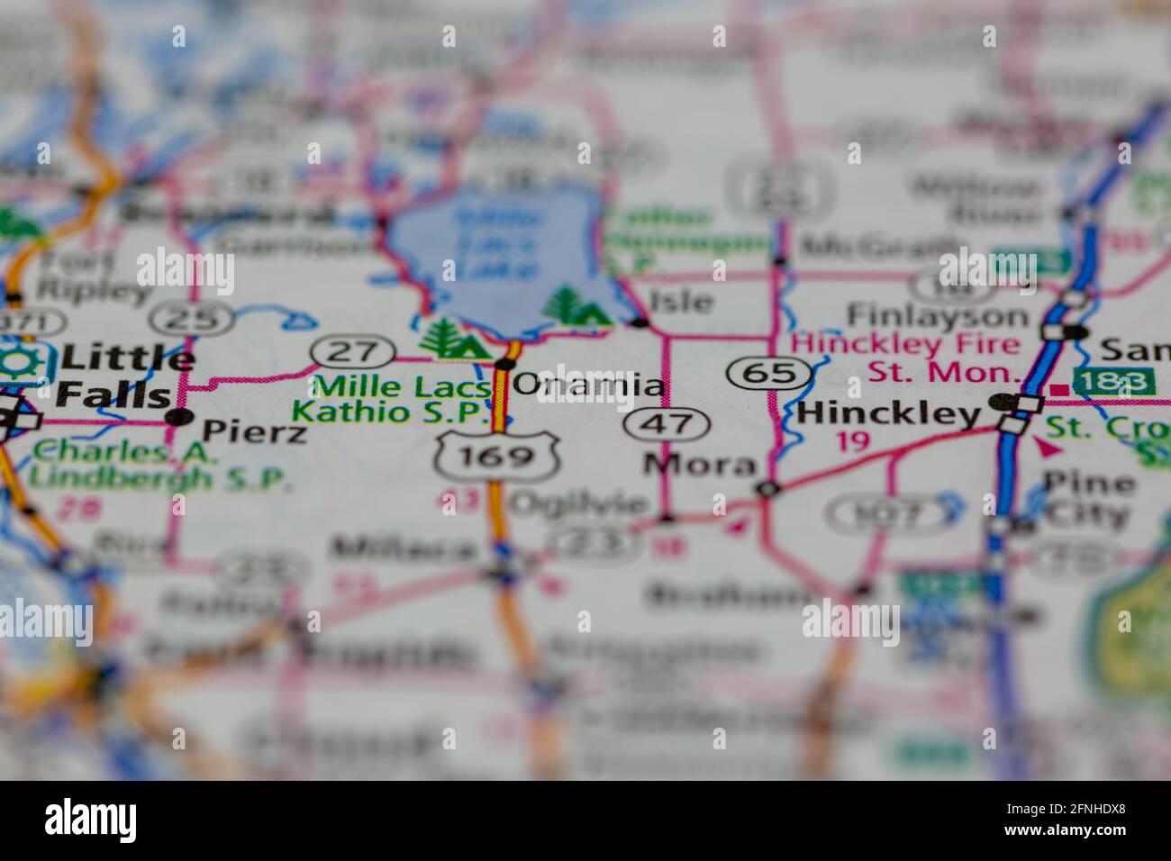 Map of onamia hires stock photography and images Alamy