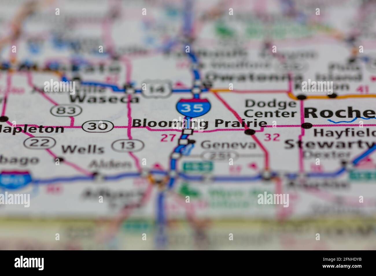 Blooming Prairie Mn Map Blooming Prairie Minnesota Usa Shown On A Geography Map Or Road Map Stock  Photo - Alamy