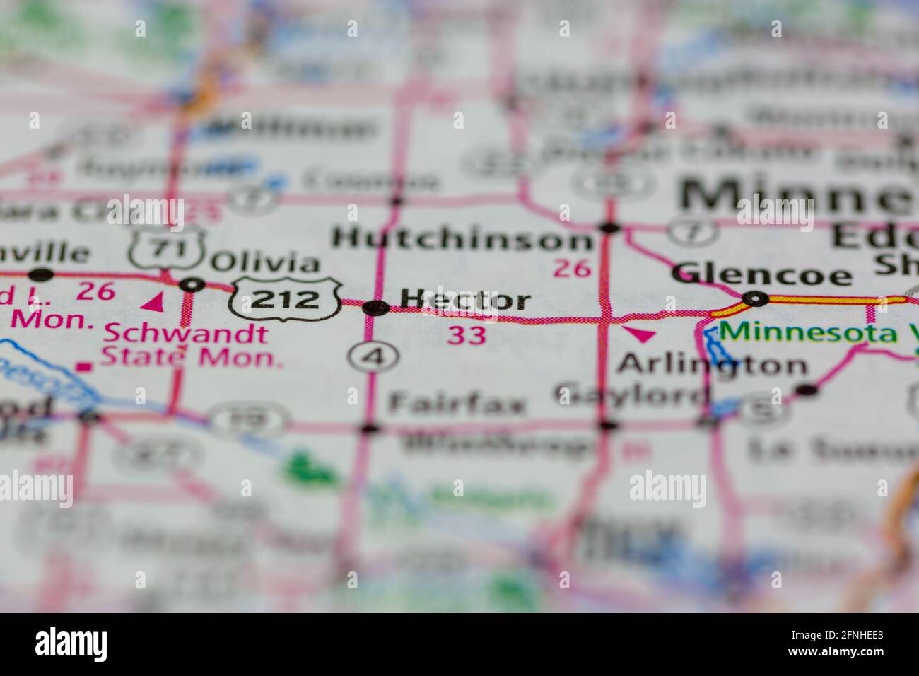 Map of hector minnesota hires stock photography and images Alamy