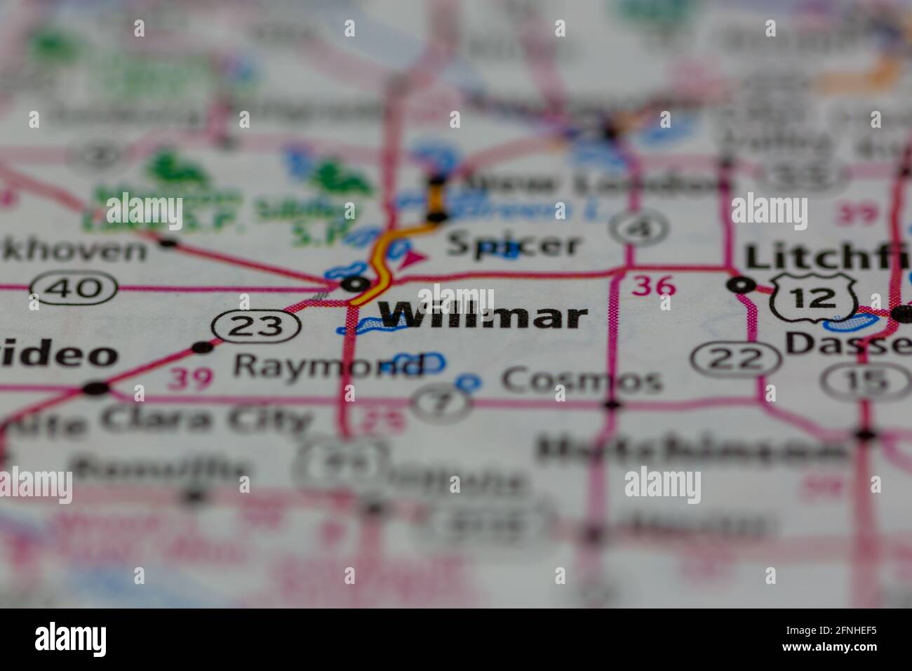 Willmar minnesota map hi-res stock photography and images - Alamy