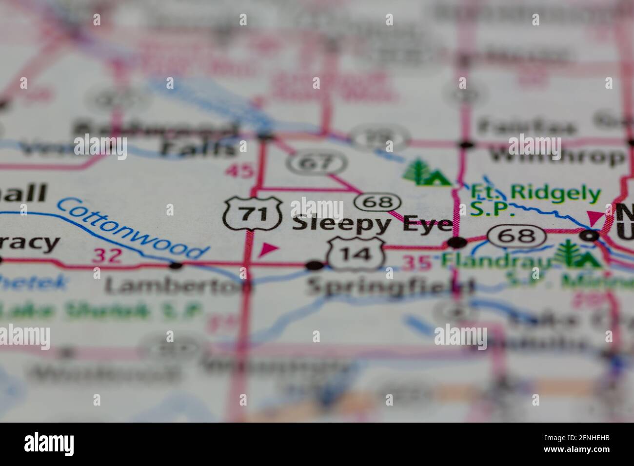 Map of sleepy eye hires stock photography and images Alamy