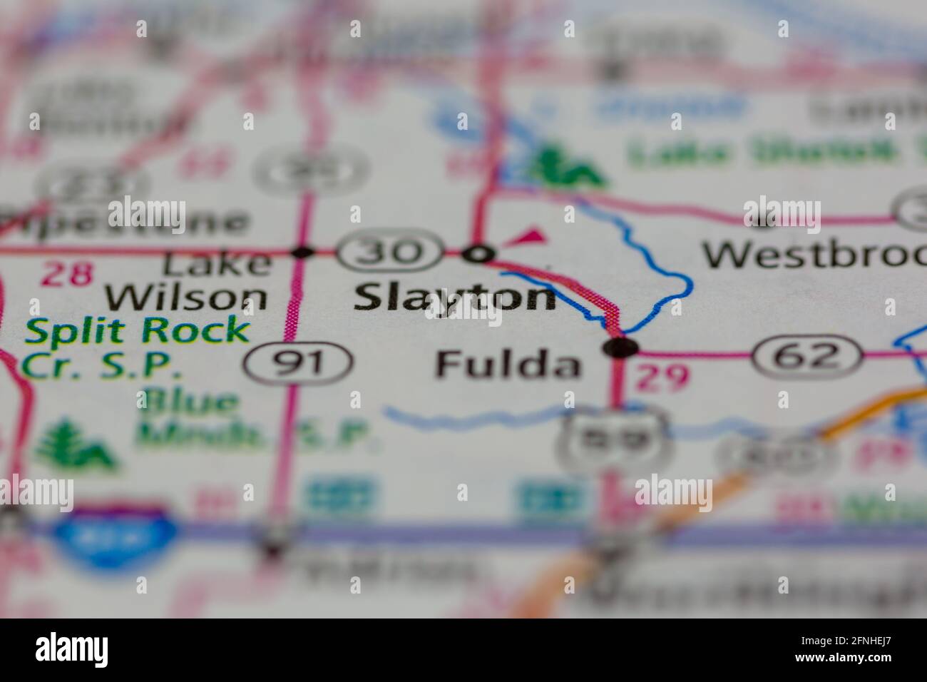 Map of slayton minnesota hires stock photography and images Alamy