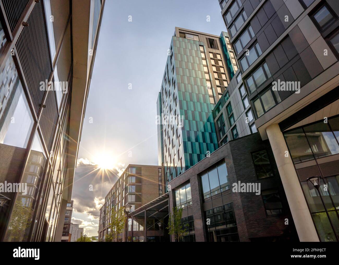 Downtown Sheffield city centre South Yorkshire modern office