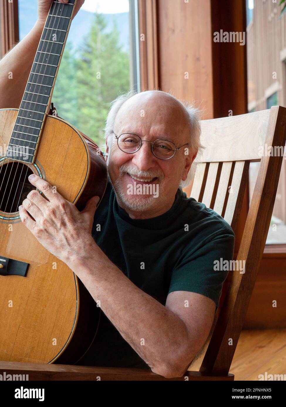 Folksinger Peter Yarrow of the 1960's folk group Peter Paul and Mary. Stock Photo