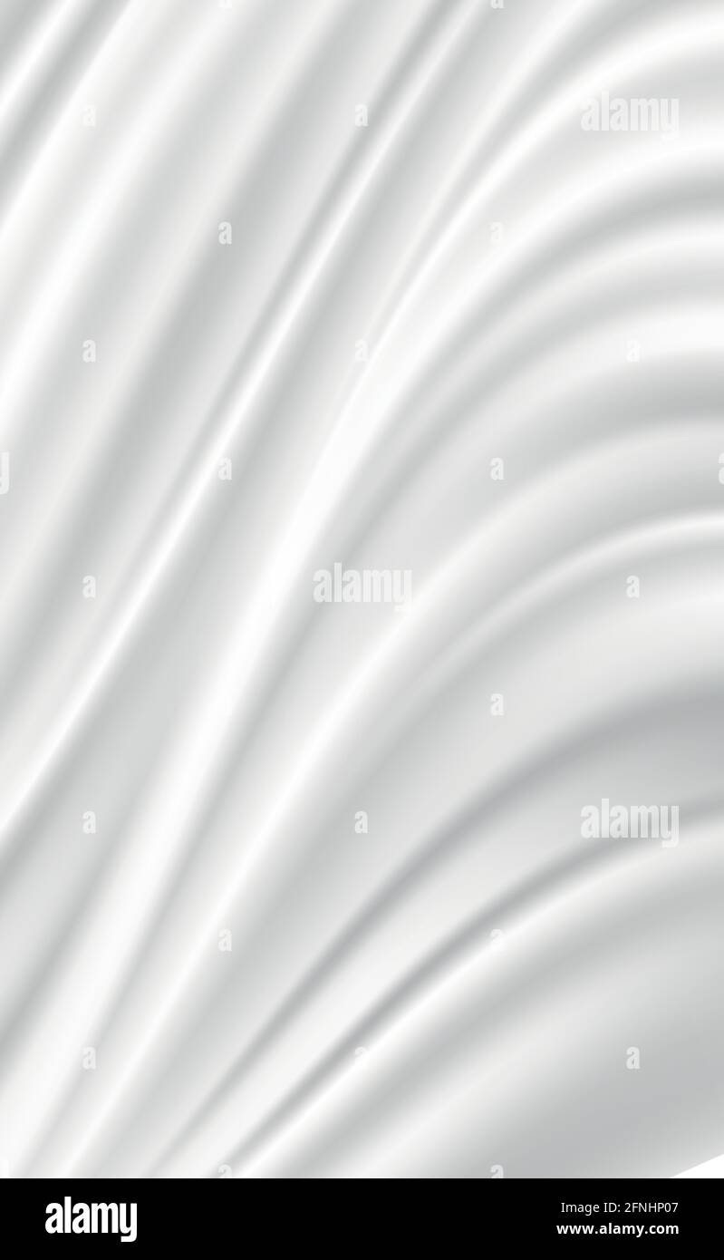 Abstract white background, wavy white lines, folds - Vector ...