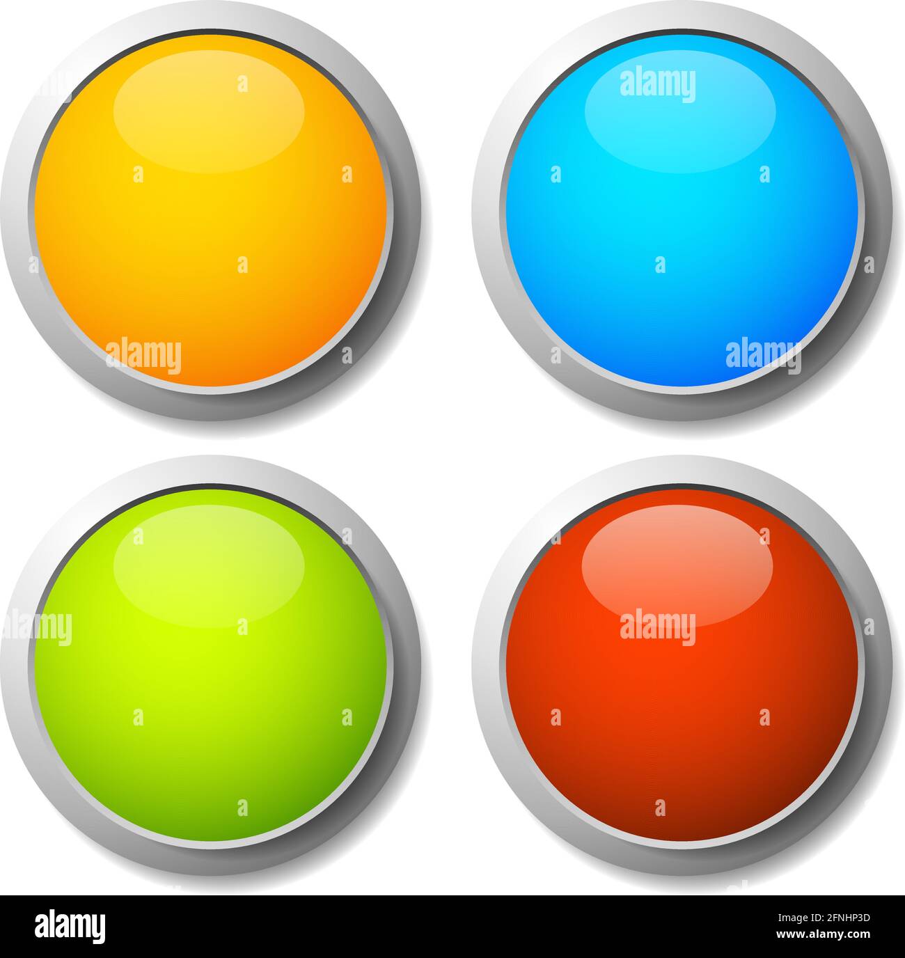 Blank, empty circle button, badge, tag or label icon – Stock vector ...