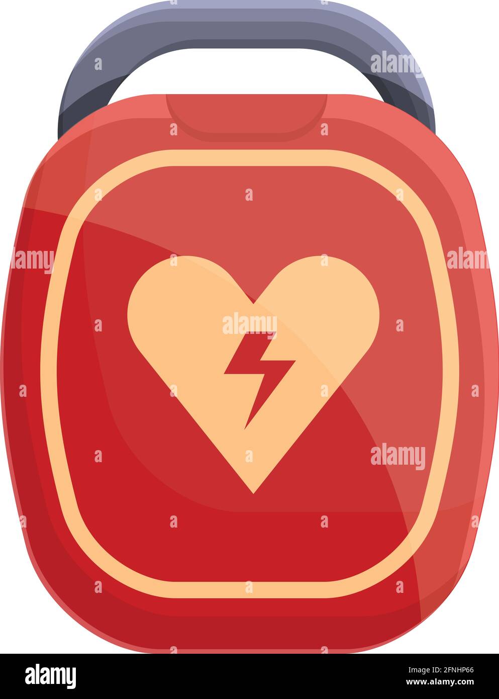 Hypertension defibrillator icon. Cartoon of Hypertension defibrillator vector icon for web design isolated on white background Stock Vector