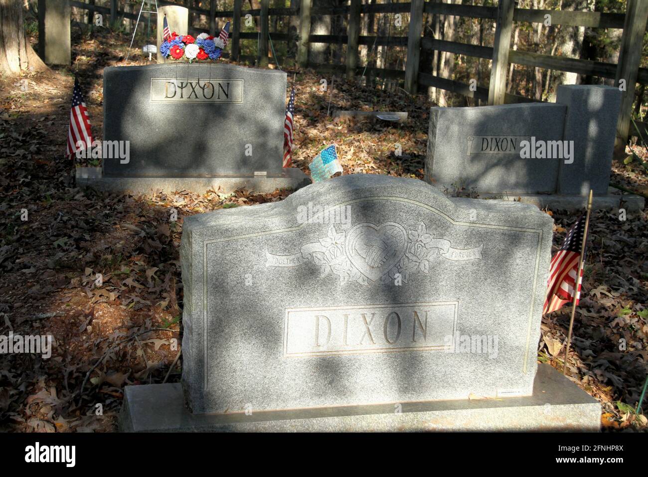 Dixon Family Cemetery in Gladstone, VA, USA Stock Photo