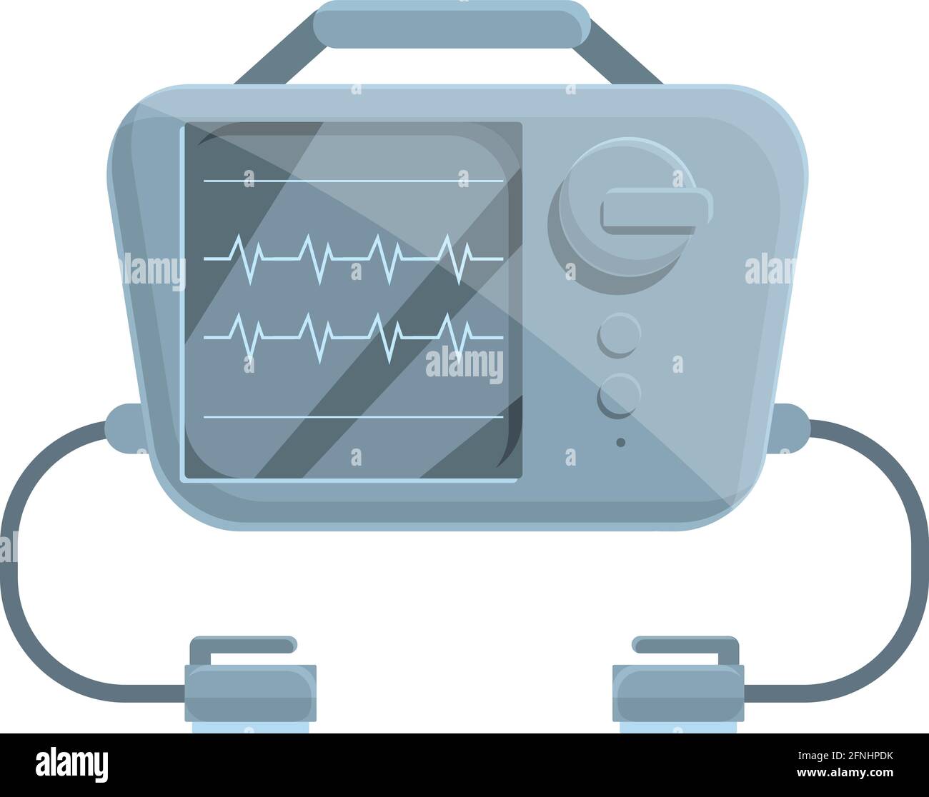 Pacemaker defibrillator icon. Cartoon of Pacemaker defibrillator vector