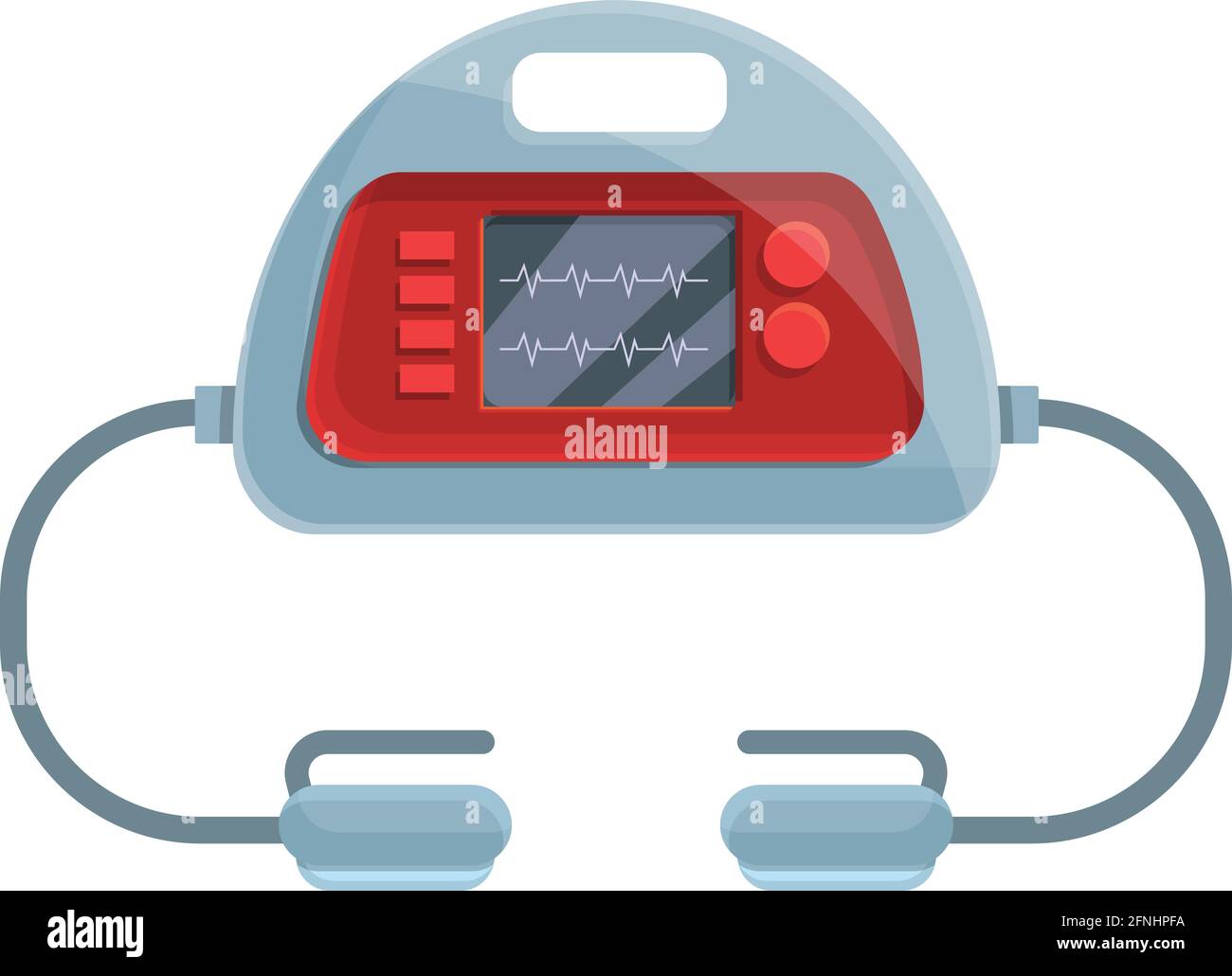 Breath defibrillator icon. Cartoon of Breath defibrillator vector icon for web design isolated on white background Stock Vector