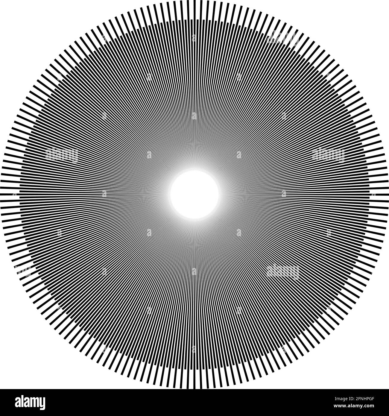 Radial, circular lines, spokes. Radiating lines, stripes. Concentric ...