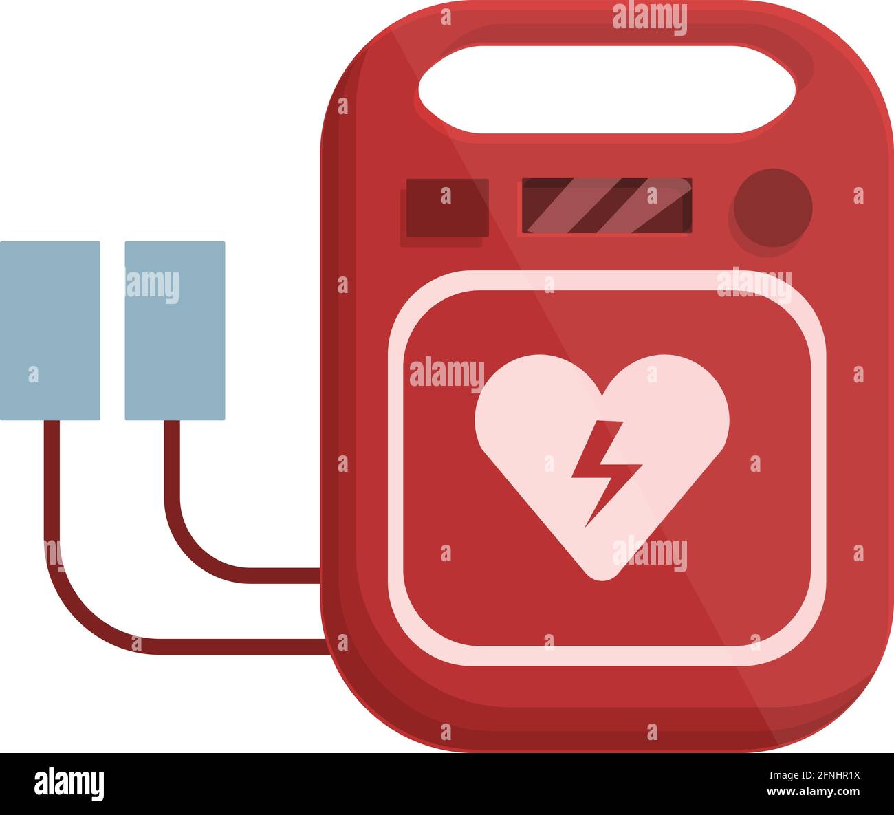 Cardiac defibrillator icon. Cartoon of Cardiac defibrillator vector
