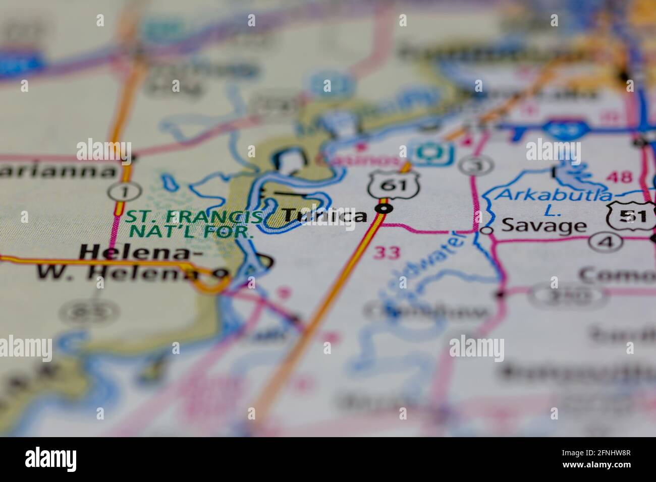 Map of tunica hi-res stock photography and images - Alamy