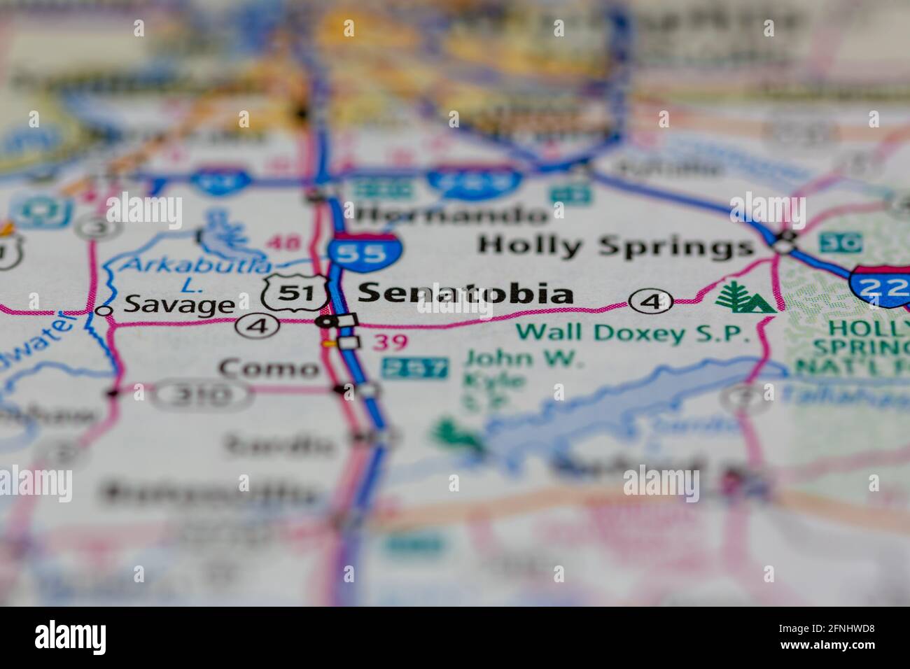 Map of senatobia mississippi hires stock photography and images Alamy