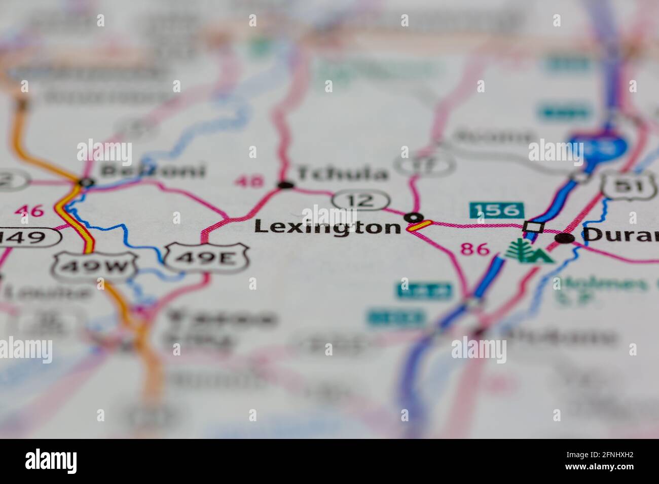 Lexington mississippion a map hires stock photography and images Alamy