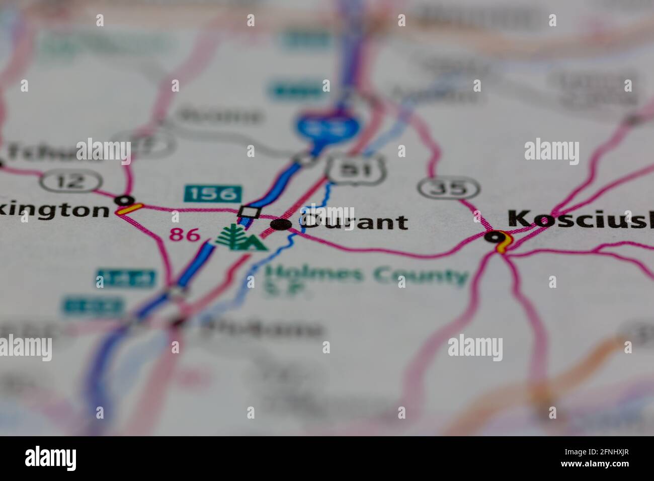 Durant mississippi map hires stock photography and images Alamy