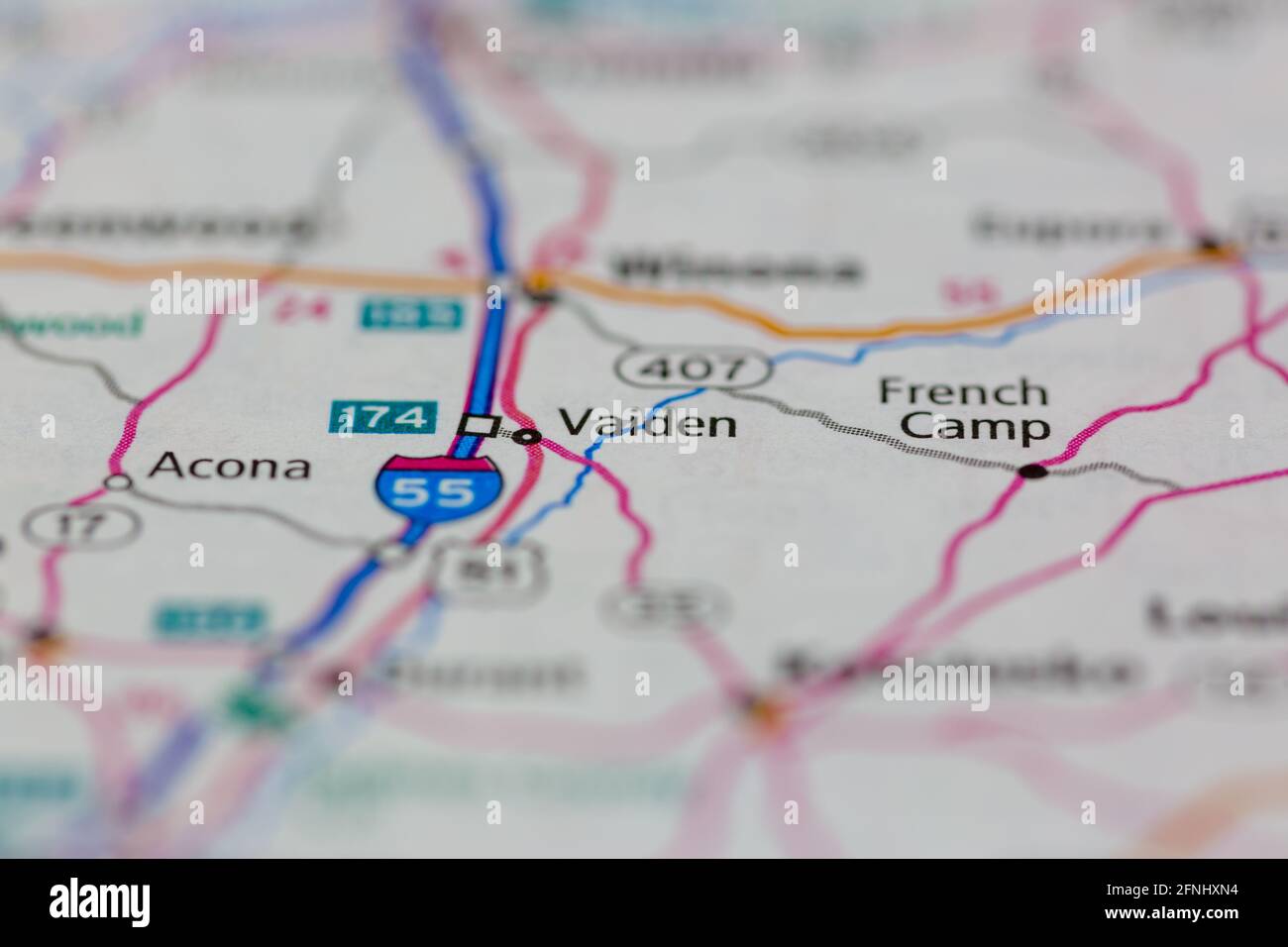 Map of vaiden hires stock photography and images Alamy