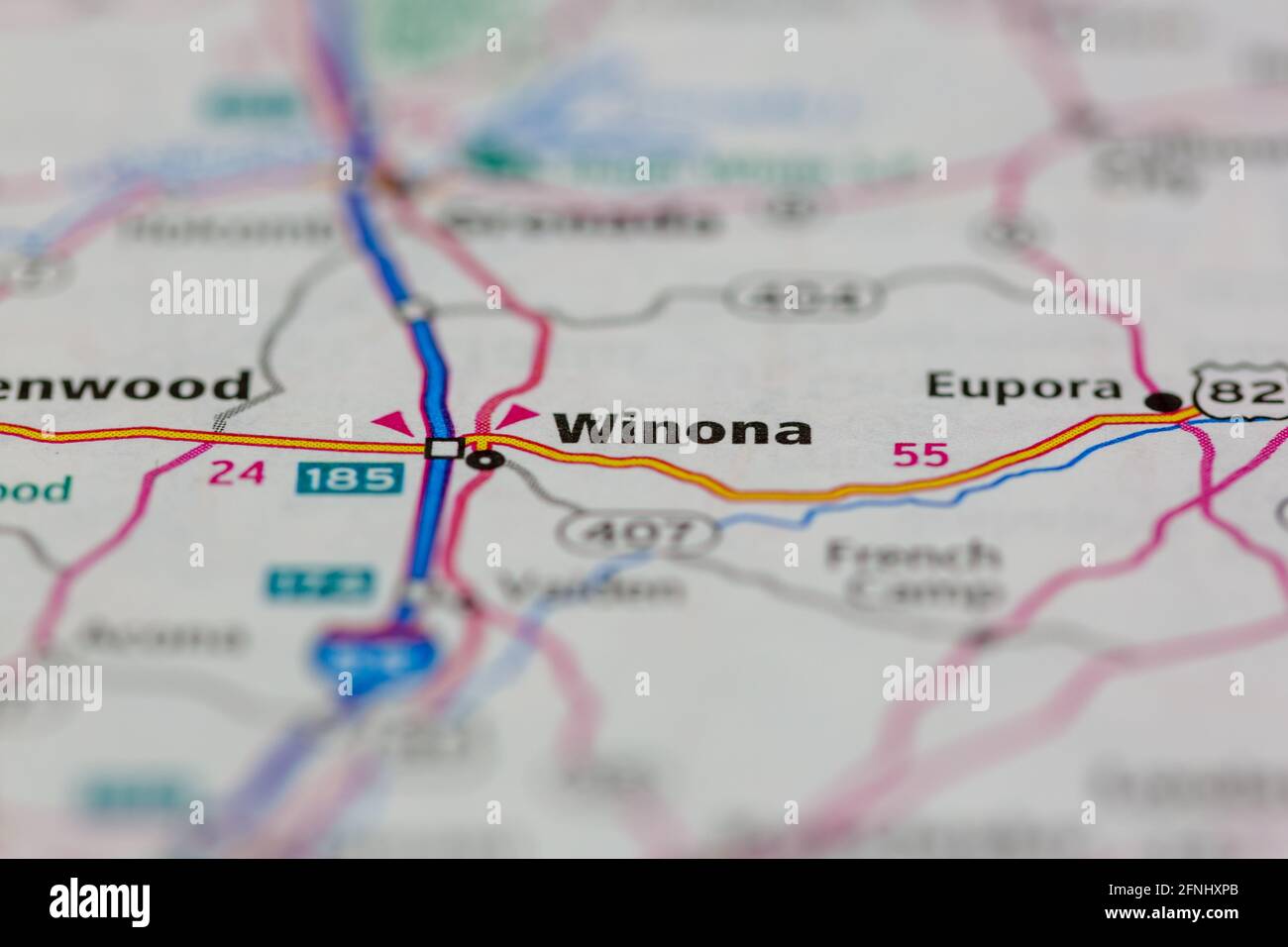 Winona mississippi map hires stock photography and images Alamy