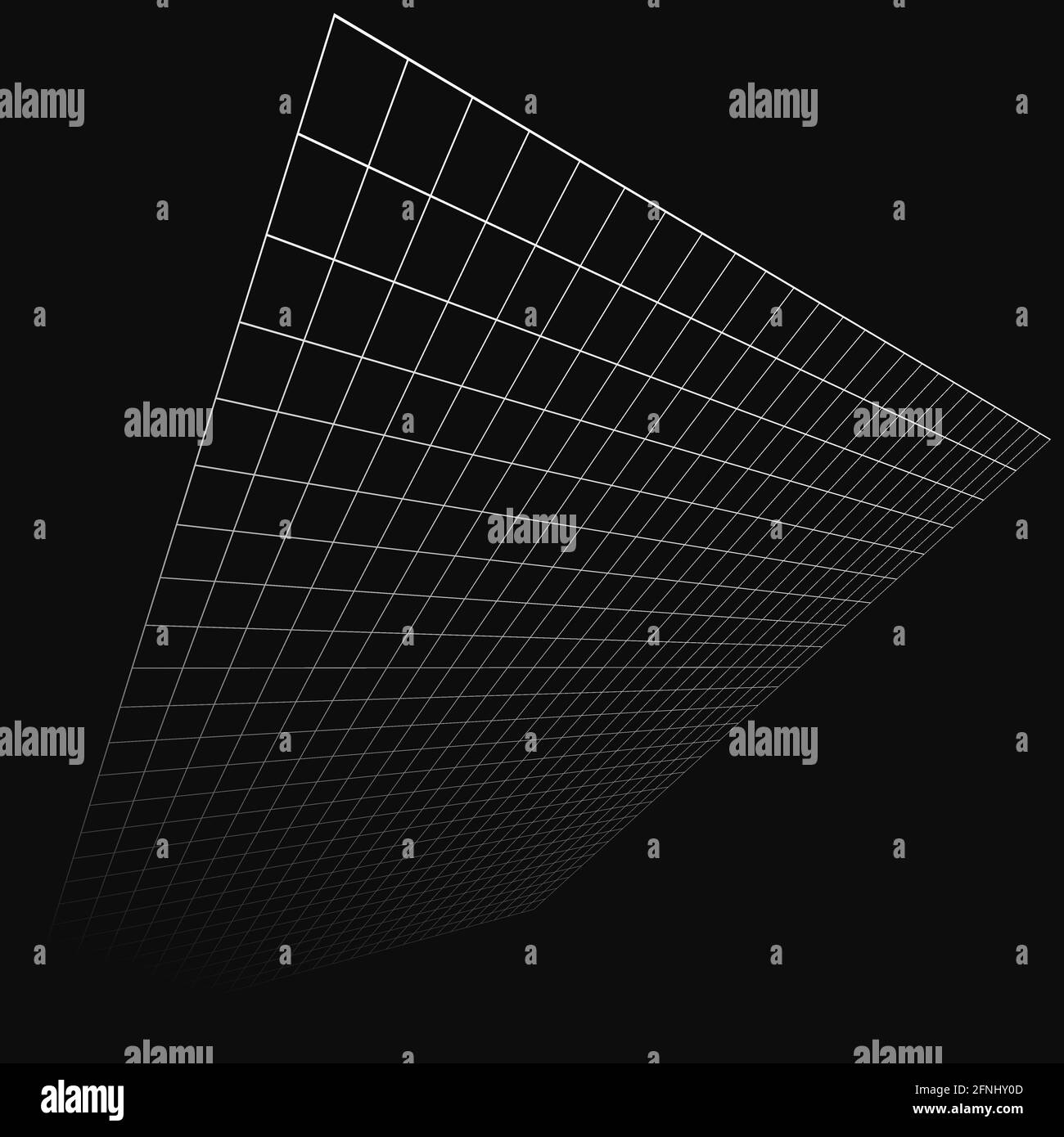 Spatial Wireframe Wireframe, lattice, grating and trellis vanishing, diminishing in 3D ...