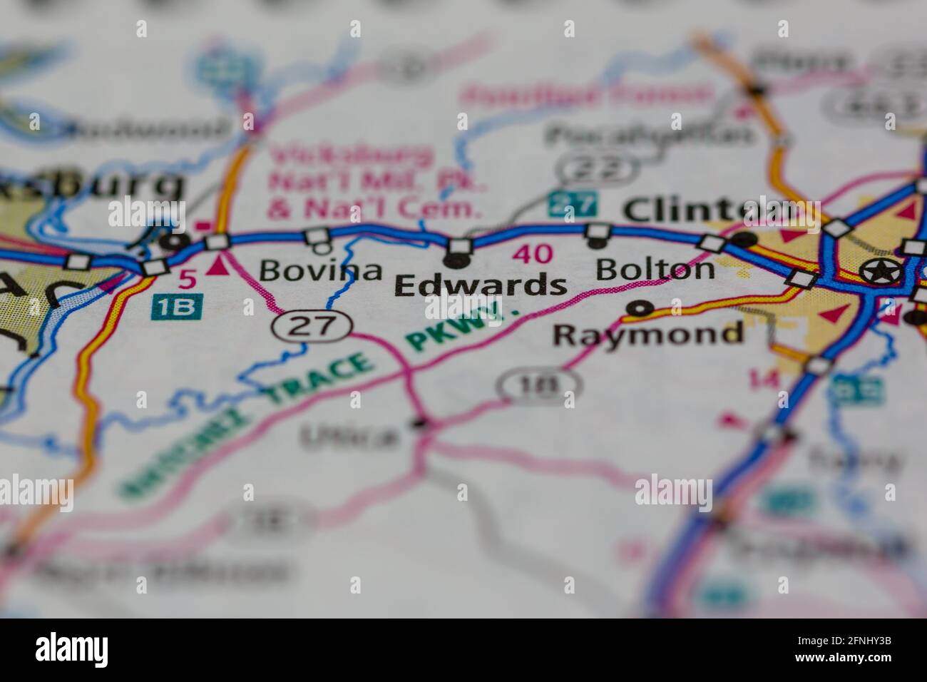 Edwards mississippi map hires stock photography and images Alamy