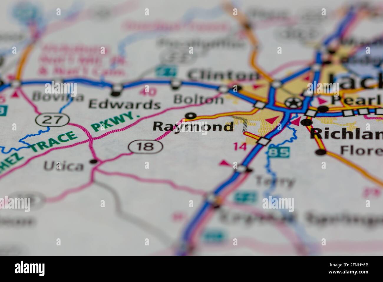 Raymond mississippi map hires stock photography and images Alamy