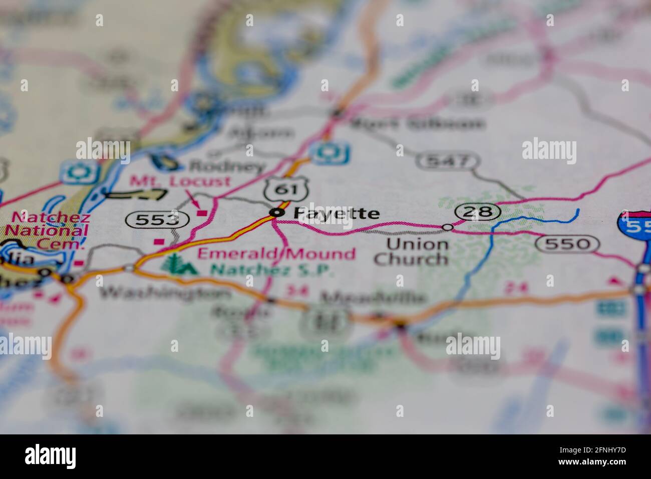 Fayette mississippi map hires stock photography and images Alamy