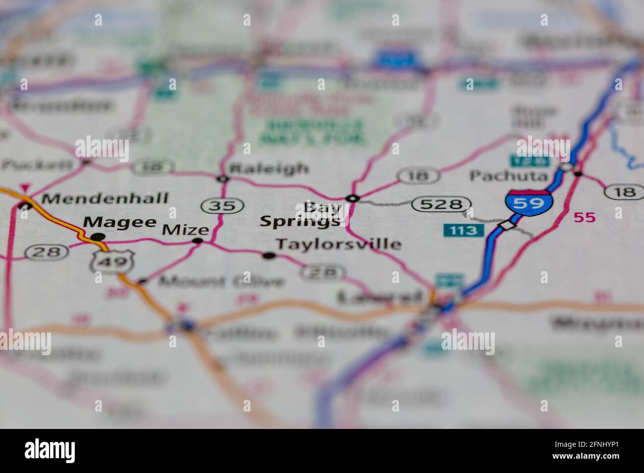 Bay springs mississippi map hires stock photography and images Alamy