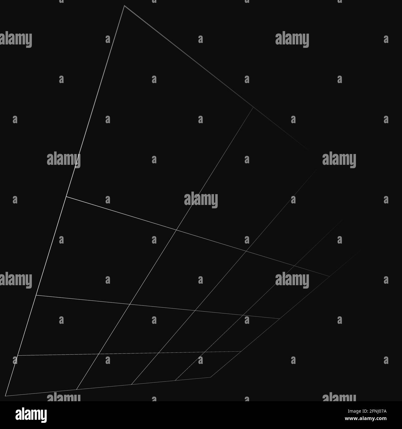 Spatial Wireframe Wireframe, lattice, grating and trellis vanishing, diminishing in 3D ...