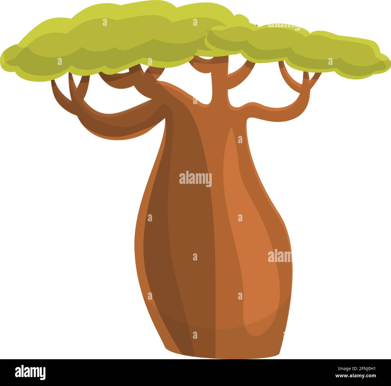 Safari baobab icon. Cartoon of Safari baobab vector icon for web design  isolated on white background Stock Vector Image & Art - Alamy