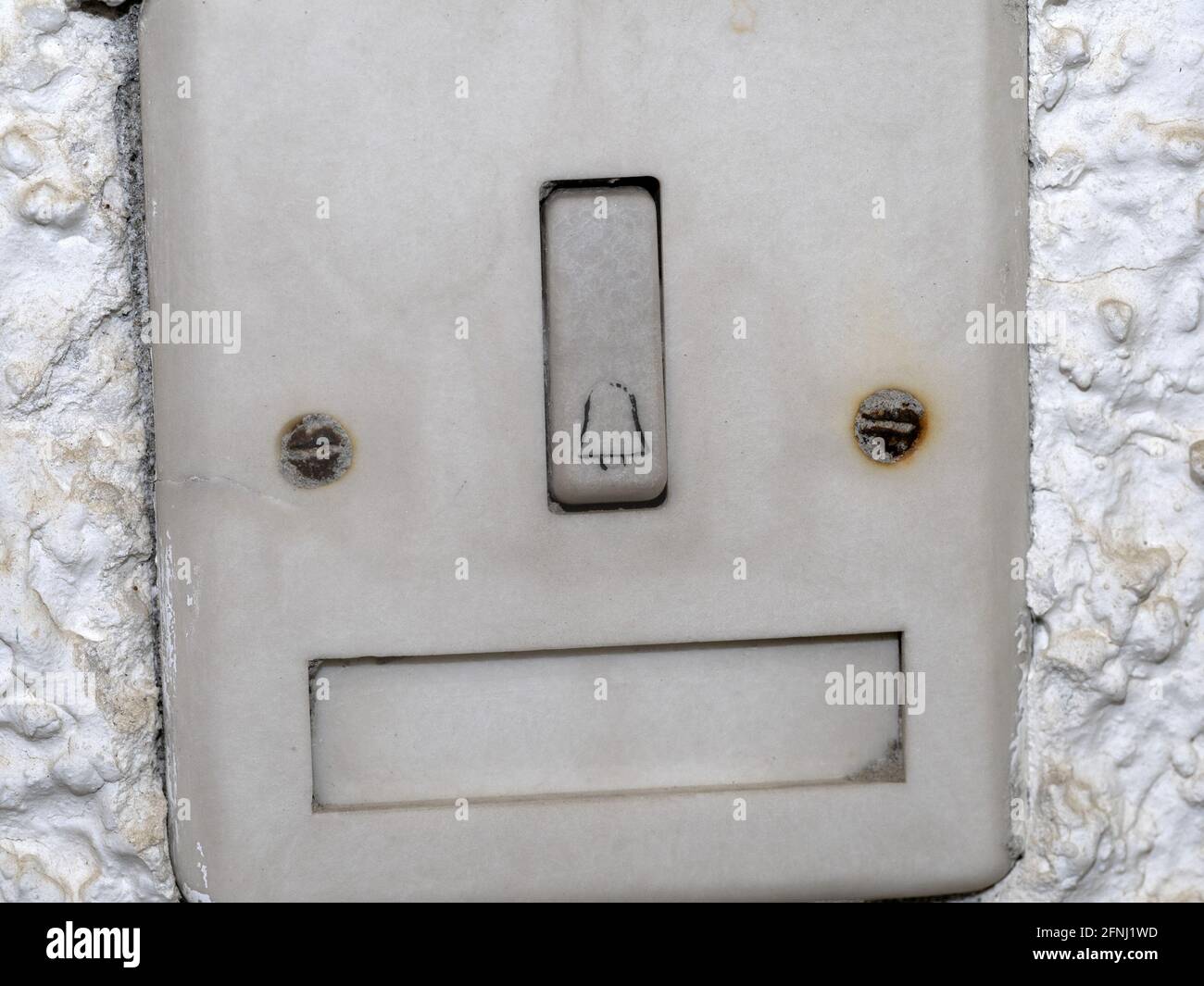 old door buzzer bell detail Stock Photo Alamy