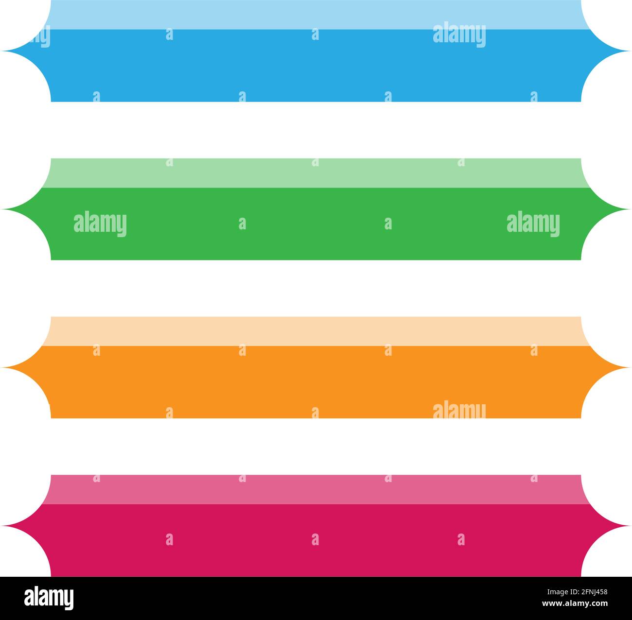 Classic simple banner, button shapes template – Stock vector ...